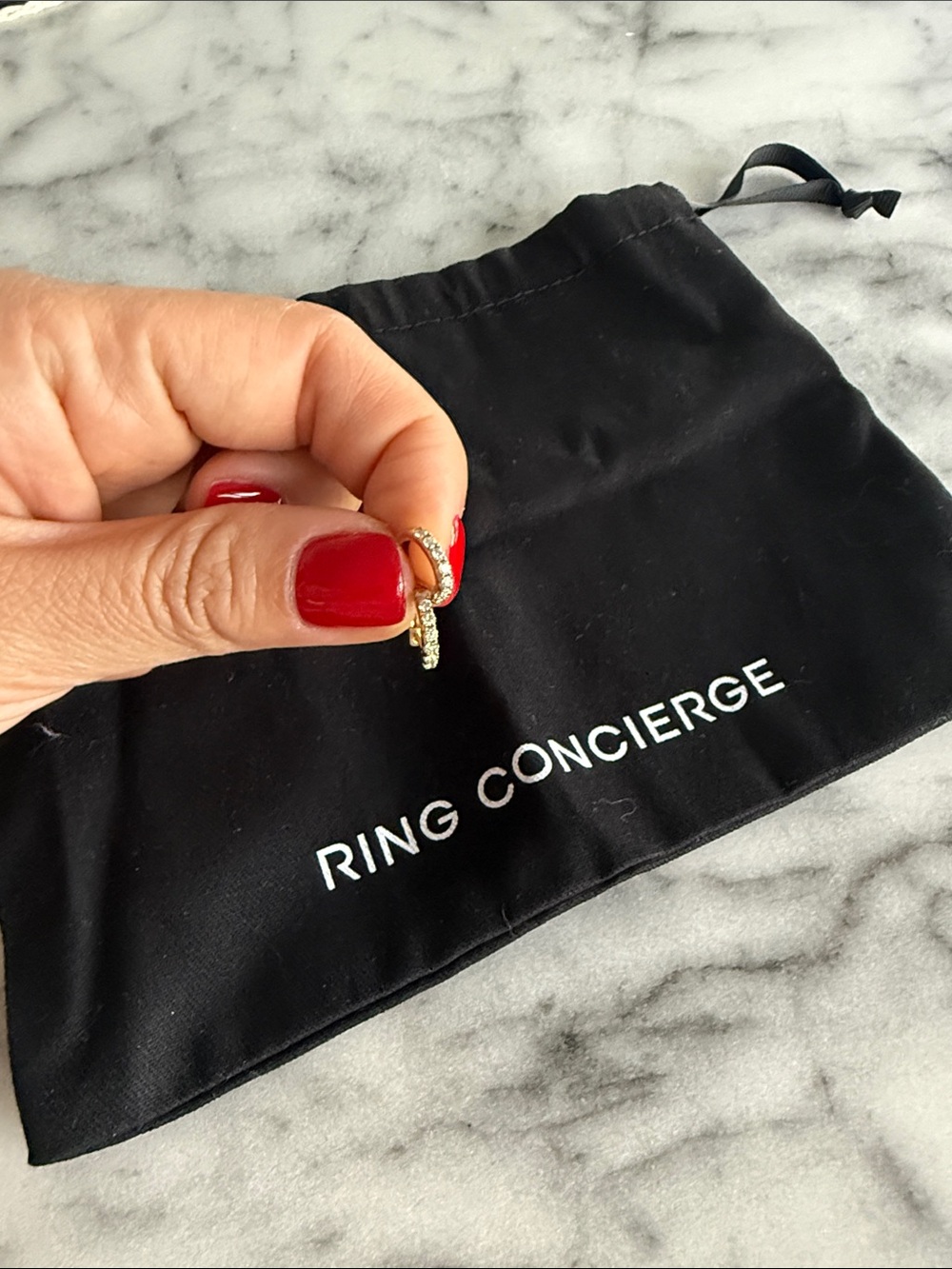 Ring Concierge 14k Gold Petite Jumbo Diamond Huggies